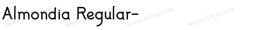 Almondia Regular字体转换